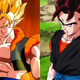 A la izquierda, Gogeta. A la derecha, Vegetto.